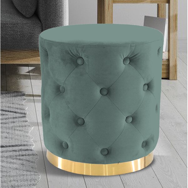 Tufted discount velvet stool